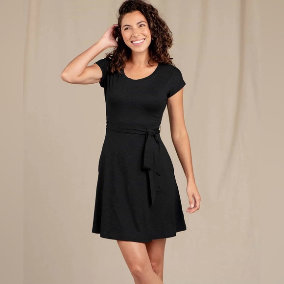 Toad & Co Cue Wrap Short Sleeve Dress - Picture 1 of 4
